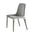 Irene Light Gray/Chrome Upholstered Side Chairs, Set of 4 - 110402 - Bien Home Furniture & Electronics