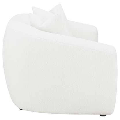 Isabella 2-Piece Upholstered Tight Back Living Room Set White - 509871-S2 - Bien Home Furniture &amp; Electronics