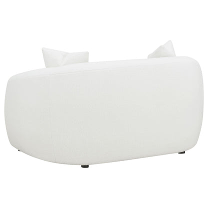 Isabella 2-Piece Upholstered Tight Back Living Room Set White - 509871-S2 - Bien Home Furniture &amp; Electronics