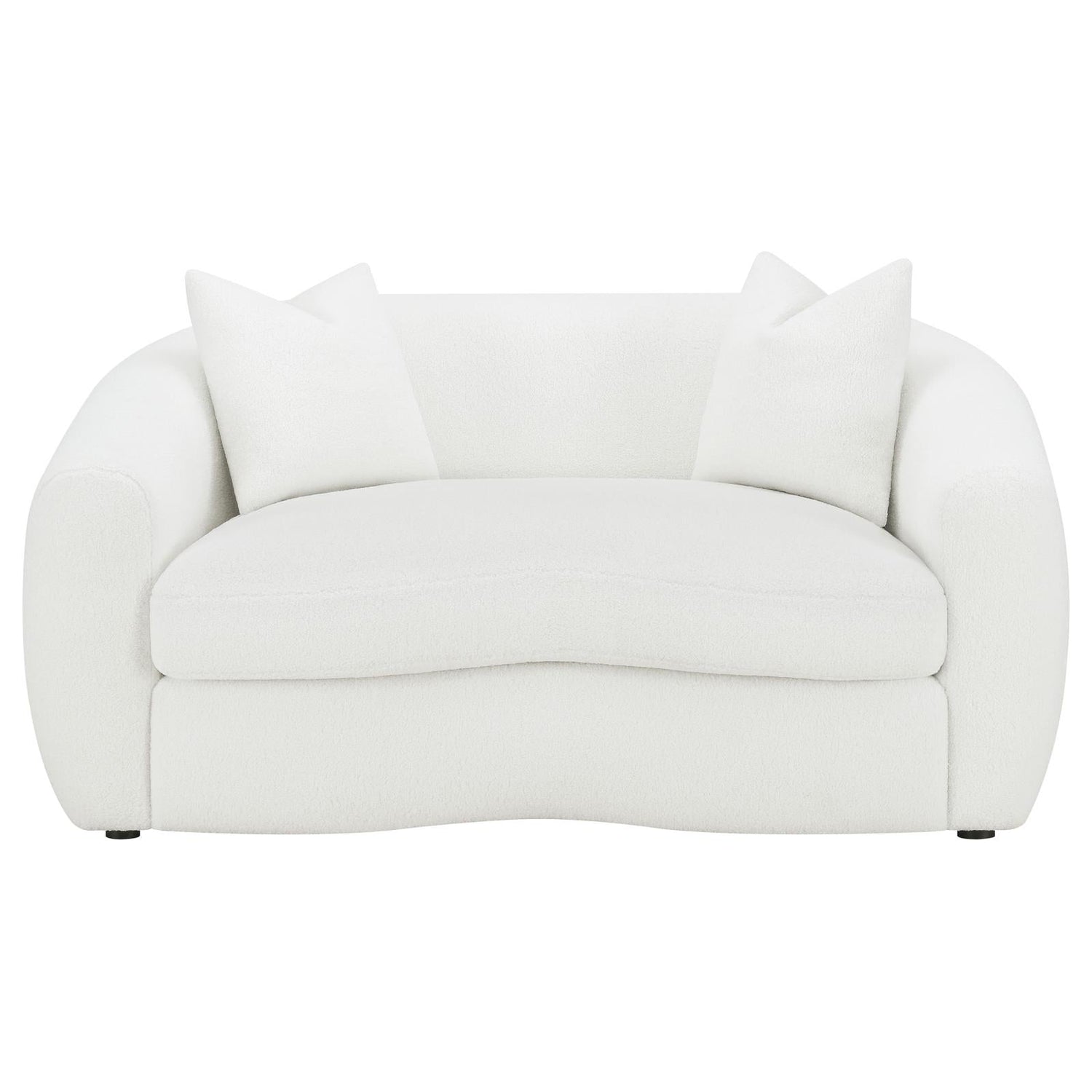 Isabella 2-Piece Upholstered Tight Back Living Room Set White - 509871-S2 - Bien Home Furniture &amp; Electronics