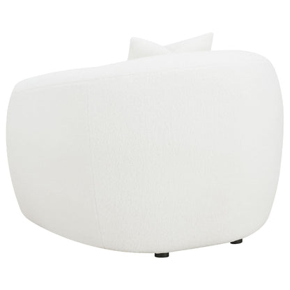 Isabella 3-Piece Upholstered Tight Back Living Room Set White - 509871-S3 - Bien Home Furniture &amp; Electronics
