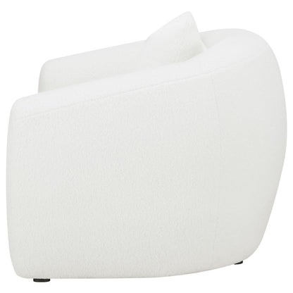 Isabella Upholstered Tight Back Chair White - 509873 - Bien Home Furniture &amp; Electronics