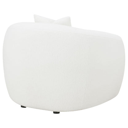 Isabella Upholstered Tight Back Chair White - 509873 - Bien Home Furniture &amp; Electronics