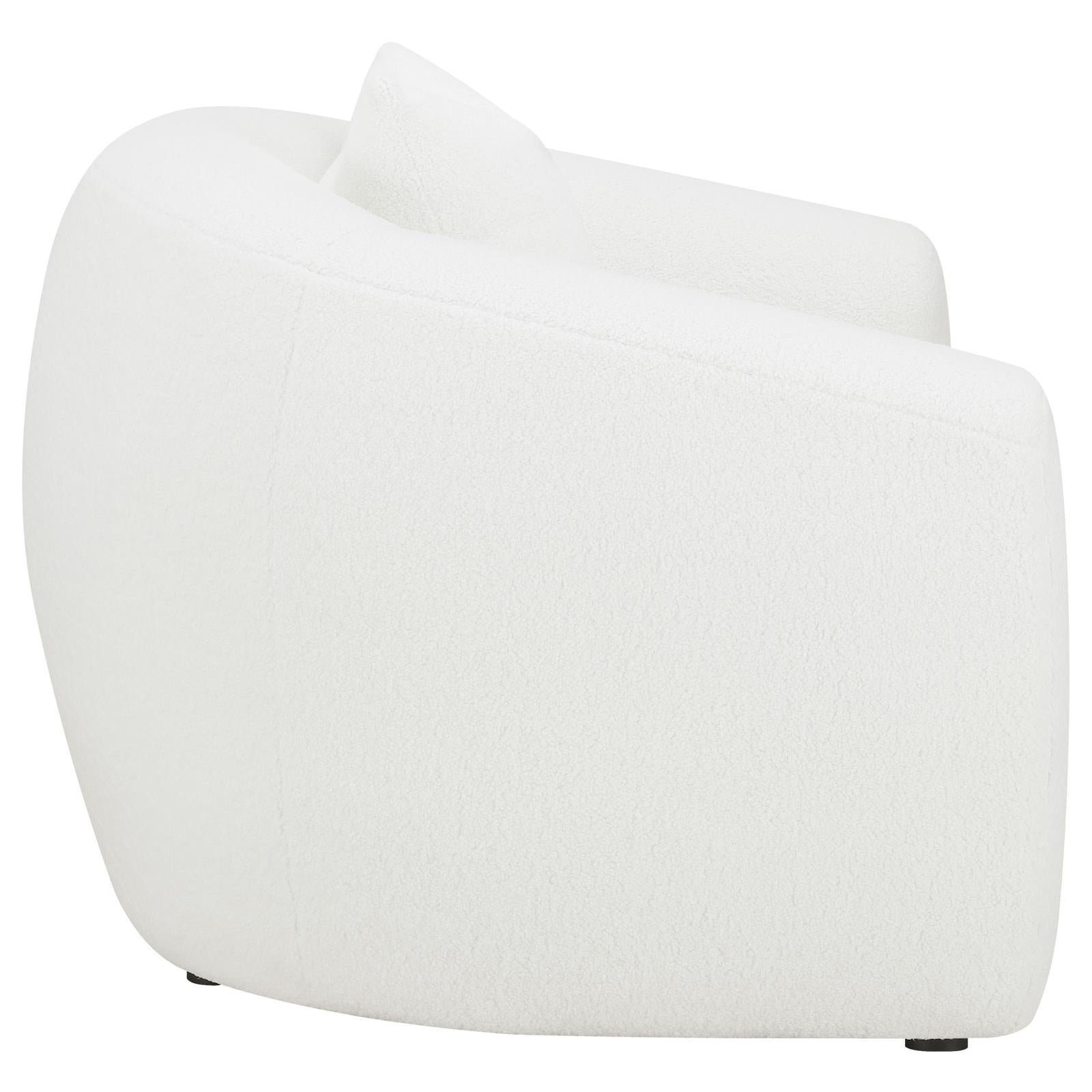 Isabella Upholstered Tight Back Chair White - 509873 - Bien Home Furniture &amp; Electronics