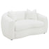 Isabella Upholstered Tight Back Loveseat White - 509872 - Bien Home Furniture & Electronics