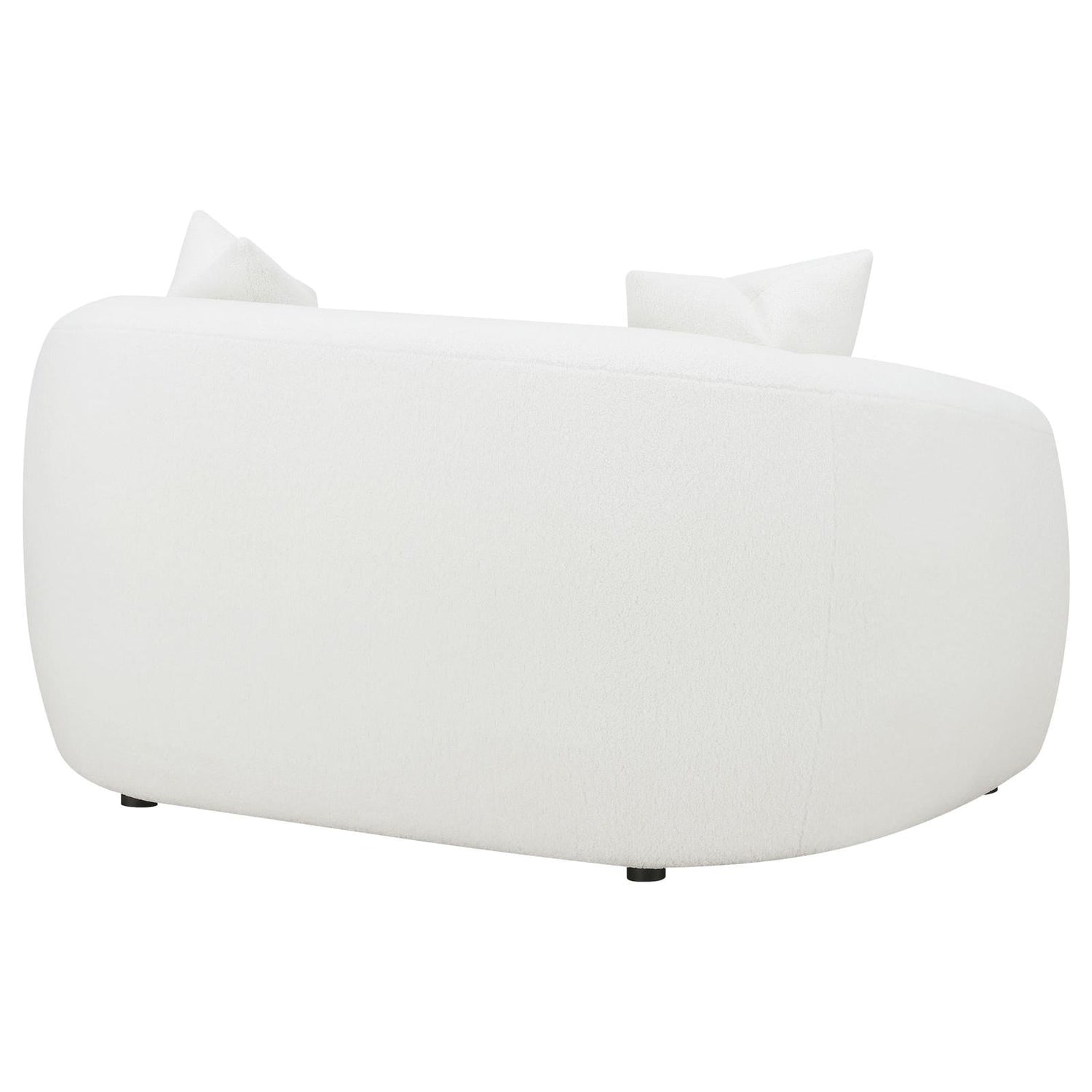 Isabella Upholstered Tight Back Loveseat White - 509872 - Bien Home Furniture &amp; Electronics