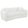 Isabella Upholstered Tight Back Sofa White - 509871 - Bien Home Furniture & Electronics