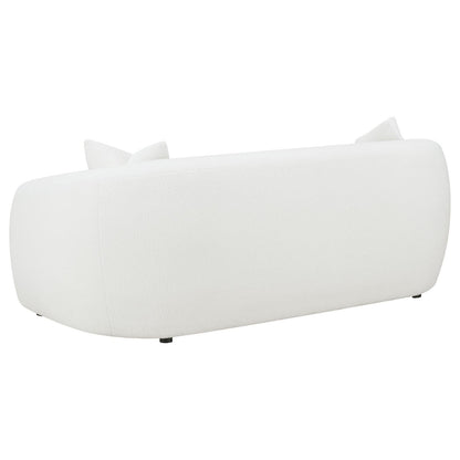 Isabella Upholstered Tight Back Sofa White - 509871 - Bien Home Furniture &amp; Electronics