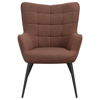 Isla Upholstered Flared Arms Accent Chair with Grid Tufted - 909468 - Bien Home Furniture &amp; Electronics