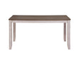 Ithaca Grayish White/Brown Dining Table - 5769W-60 - Bien Home Furniture & Electronics