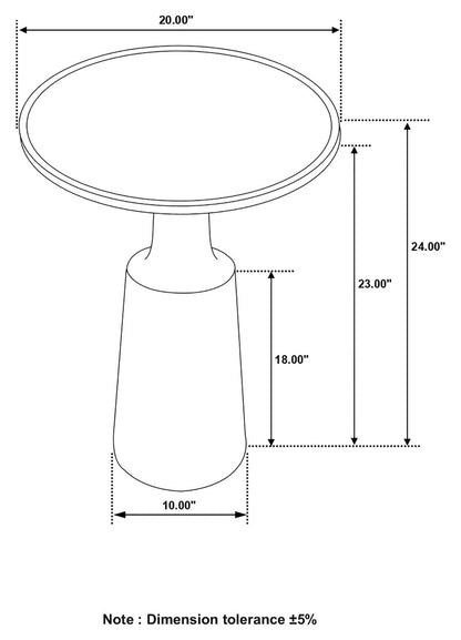 Ixia Round Accent Table - 915105 - Bien Home Furniture &amp; Electronics