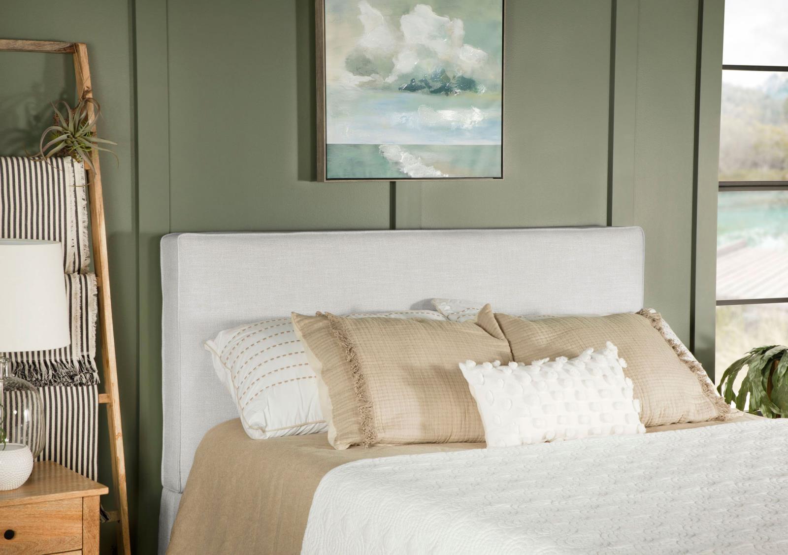 Izzy Rectangular Upholstered Headboard Sand - 315993K - Bien Home Furniture &amp; Electronics