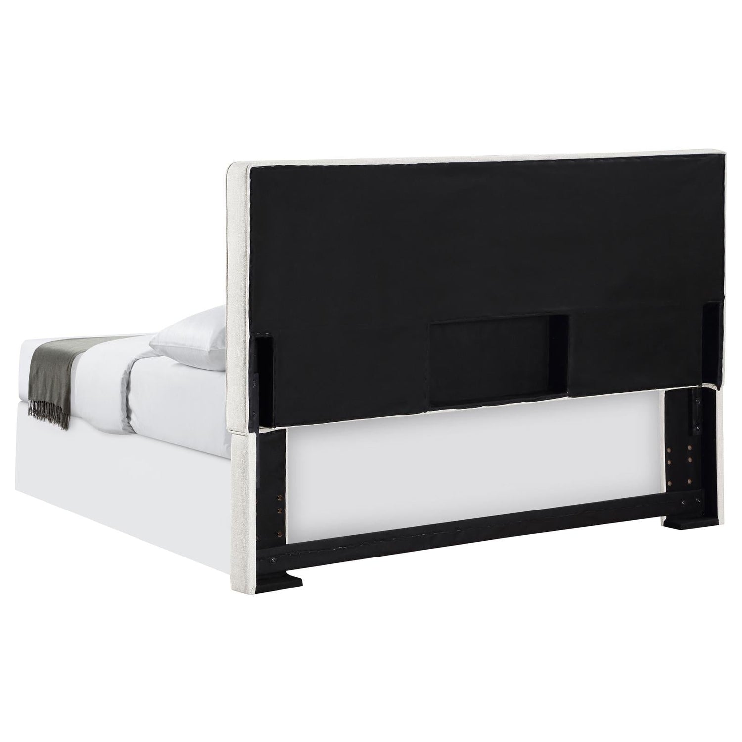 Izzy Rectangular Upholstered Headboard Sand - 315993K - Bien Home Furniture &amp; Electronics