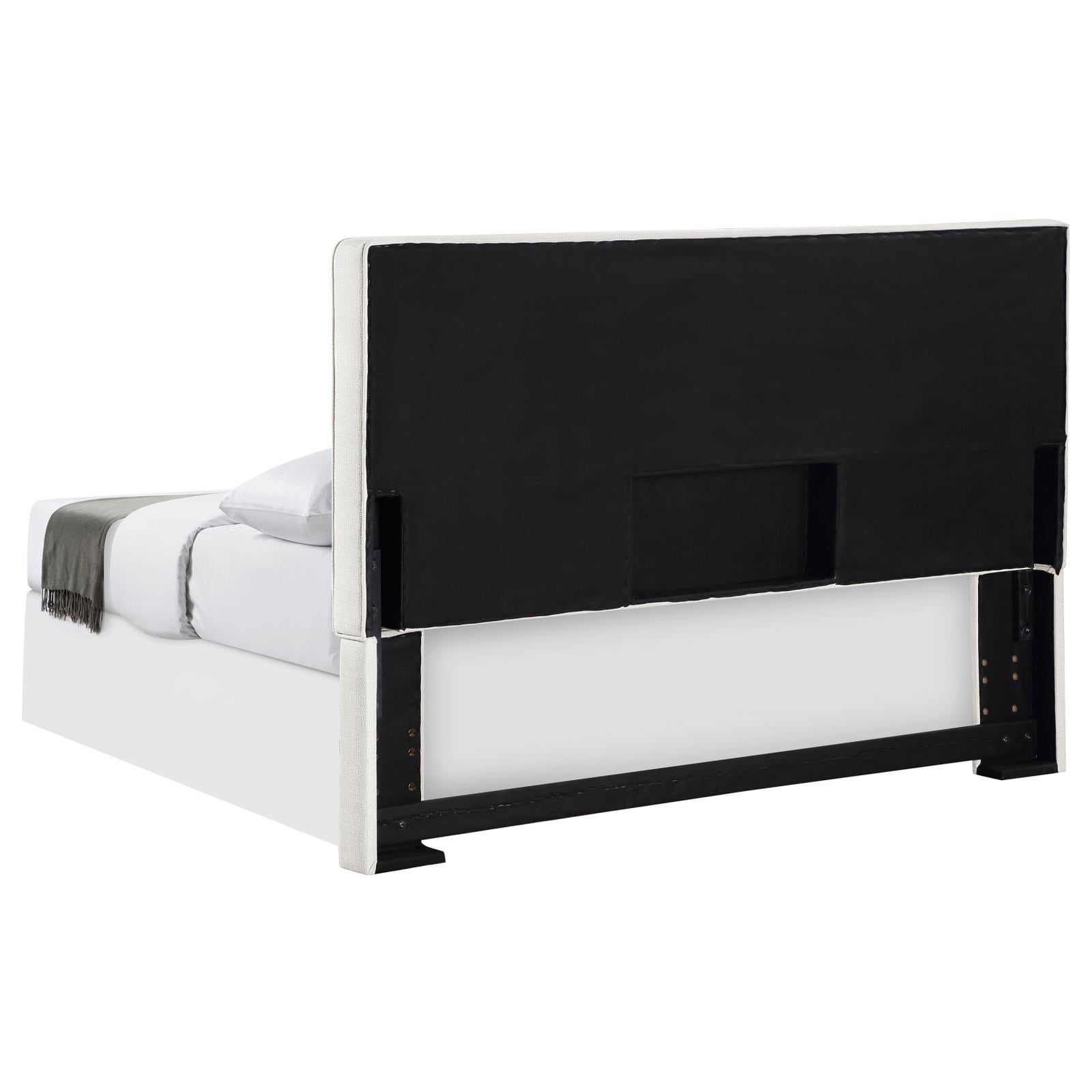 Izzy Rectangular Upholstered Headboard Sand - 315993K - Bien Home Furniture &amp; Electronics