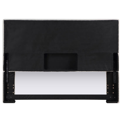 Izzy Rectangular Upholstered Headboard Sand - 315993K - Bien Home Furniture &amp; Electronics