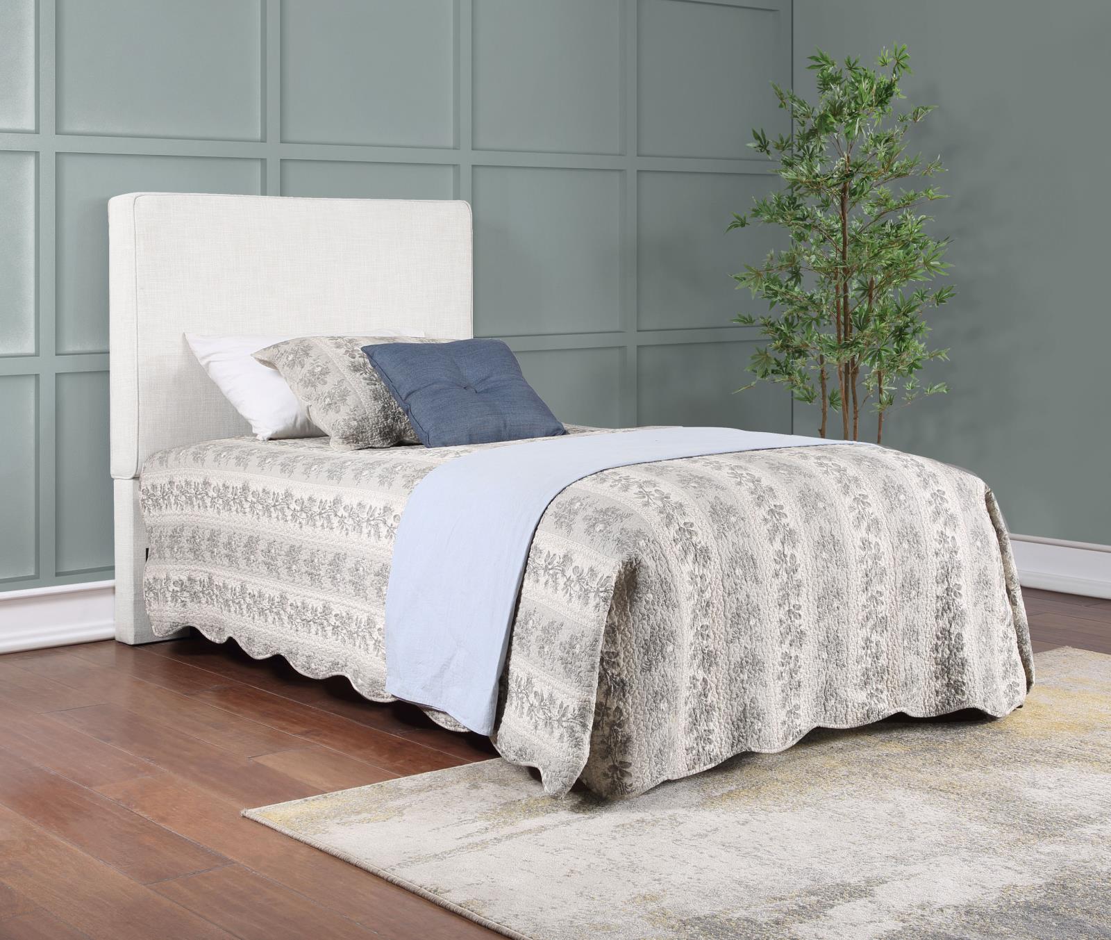 Izzy Rectangular Upholstered Headboard Sand - 315993T - Bien Home Furniture &amp; Electronics