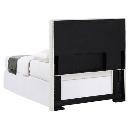 Izzy Rectangular Upholstered Headboard Sand - 315993T - Bien Home Furniture &amp; Electronics
