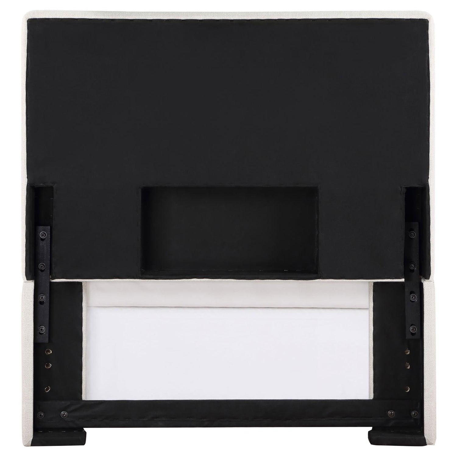 Izzy Rectangular Upholstered Headboard Sand - 315993T - Bien Home Furniture &amp; Electronics