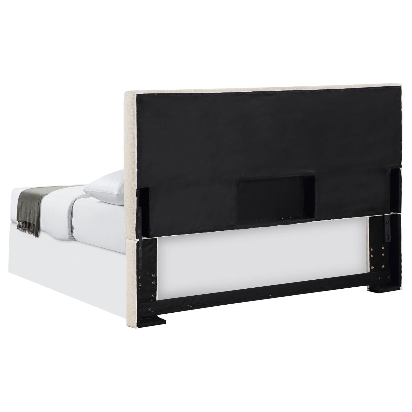 Izzy Upholstered Headboard Sand - 315980K - Bien Home Furniture &amp; Electronics