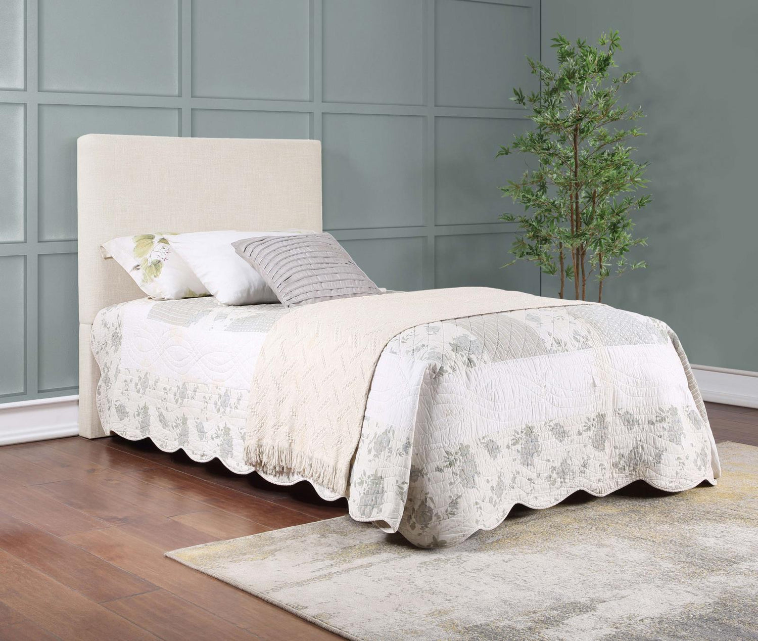 Izzy Upholstered Headboard Sand - 315980T - Bien Home Furniture &amp; Electronics