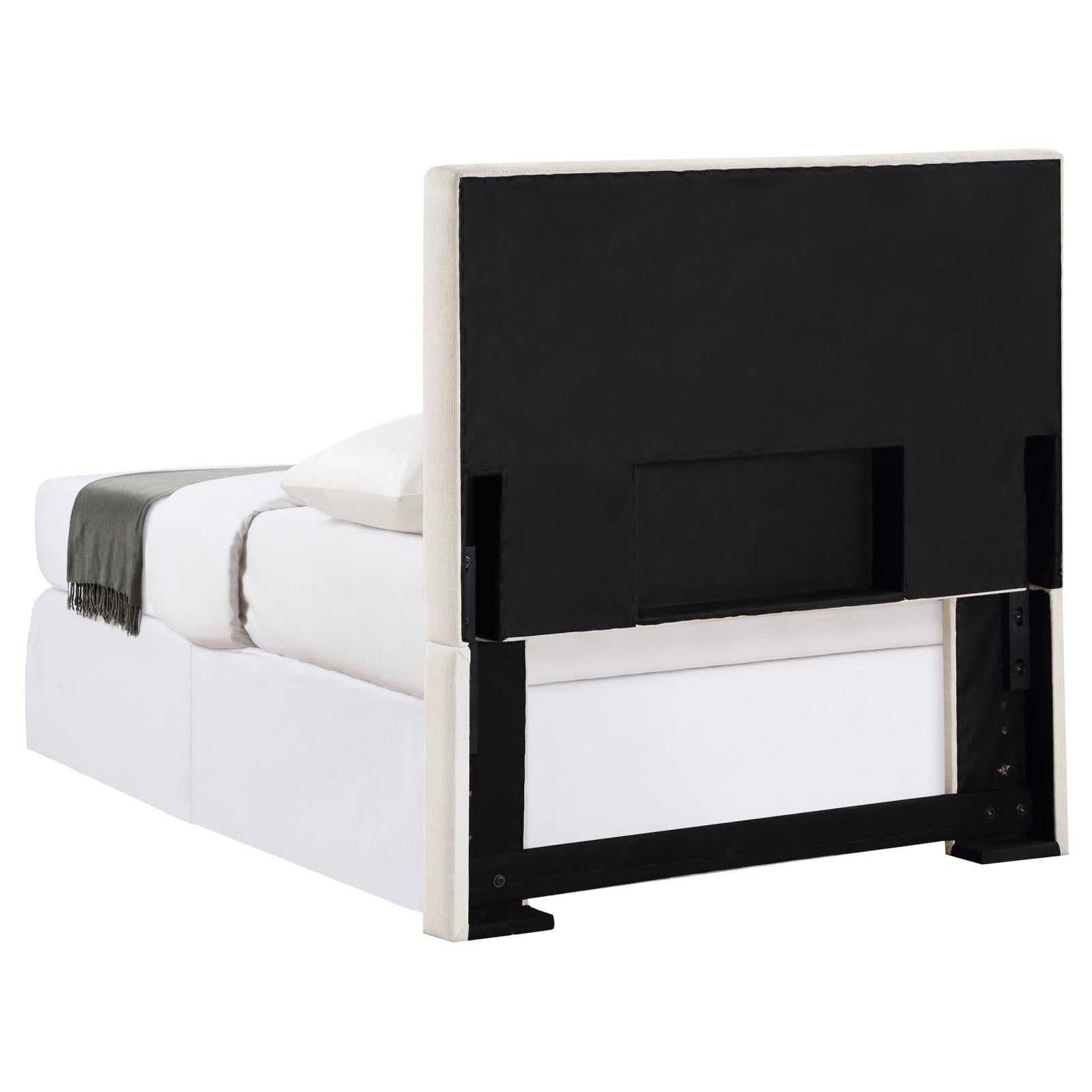 Izzy Upholstered Headboard Sand - 315980T - Bien Home Furniture &amp; Electronics