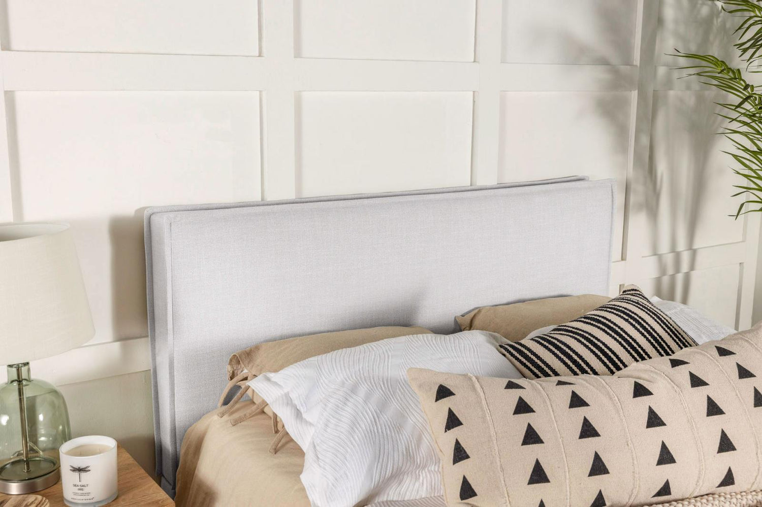 Izzy Upholstered Headboard Sand - 315985K - Bien Home Furniture &amp; Electronics