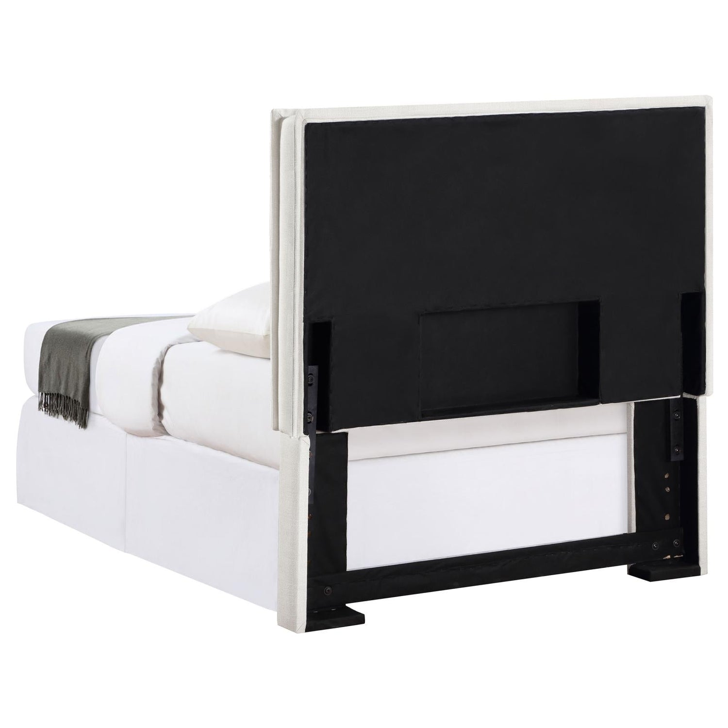Izzy Upholstered Headboard Sand - 315985T - Bien Home Furniture &amp; Electronics