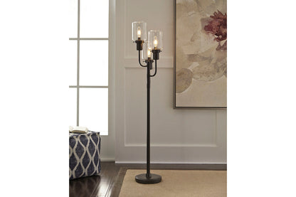 Jaak Bronze Finish Floor Lamp - L207171 - Bien Home Furniture &amp; Electronics