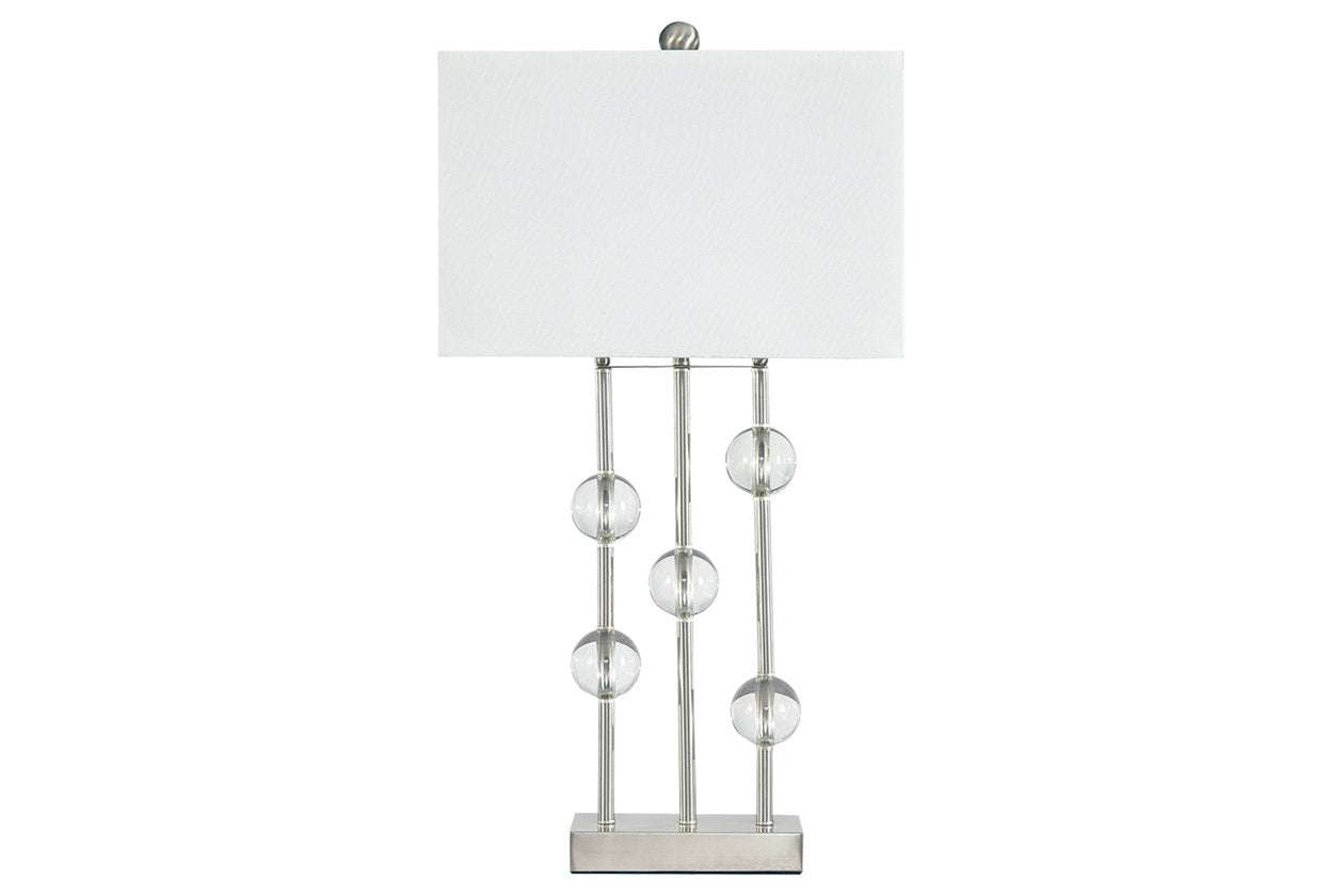 Jaala Clear/Silver Finish Table Lamp - L428064 - Bien Home Furniture &amp; Electronics
