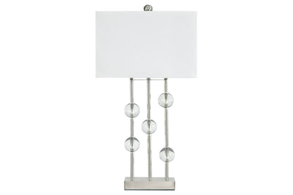 Jaala Clear/Silver Finish Table Lamp - L428064 - Bien Home Furniture &amp; Electronics
