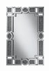 Jackie Silver Interlocking Wall Mirror with Iridescent Panels/Beads - 961444 - Bien Home Furniture & Electronics