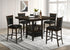 Jaden Transitional Cappuccino Five-Piece Counter-Height Dining Set - 100958-S5 - Bien Home Furniture & Electronics