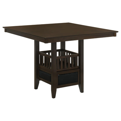 Jaden Transitional Cappuccino Five-Piece Counter-Height Dining Set - 100958-S5 - Bien Home Furniture &amp; Electronics