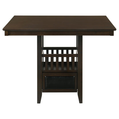 Jaden Transitional Cappuccino Five-Piece Counter-Height Dining Set - 100958-S5 - Bien Home Furniture &amp; Electronics