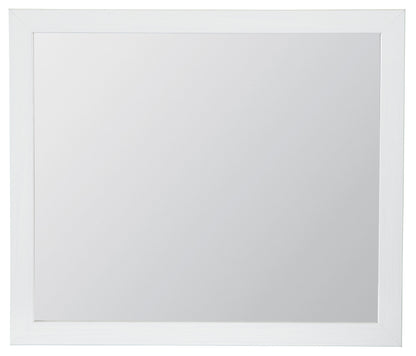 Jallory White Mirror (Mirror Only) - B302-36 - Bien Home Furniture &amp; Electronics