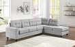 James Light Gray -  Reversible Sectional - James Light Gray - Bien Home Furniture & Electronics
