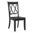 Janina Black Side Chair, Set of 2 - 5516BKS - Bien Home Furniture & Electronics