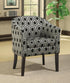 Jansen Gray/Black Hexagon Patterned Accent Chair - 900435 - Bien Home Furniture & Electronics