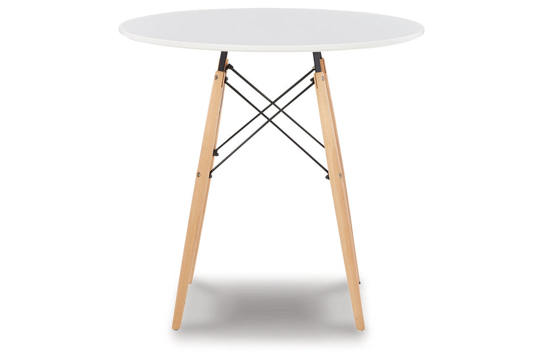 Jaspeni White/Natural Dining Table - D200-14 - Bien Home Furniture &amp; Electronics