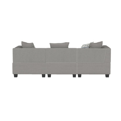 Jayilin Gray Sofa - 9357GY-3* - Bien Home Furniture &amp; Electronics