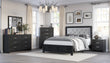 Jaylen Black LED Panel Bedroom Set - SET | B9280-K-BED | B9280-1 | B9280-11 | B9280-2 | B9280-4 - Bien Home Furniture & Electronics