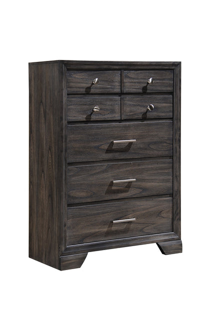Jaymes Gray Chest - B6580-4 - Bien Home Furniture &amp; Electronics