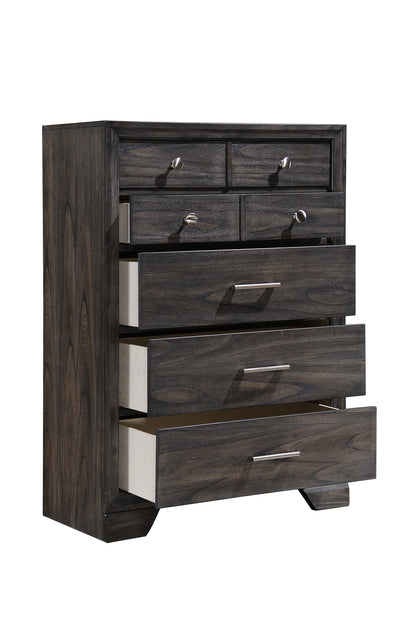 Jaymes Gray Chest - B6580-4 - Bien Home Furniture &amp; Electronics