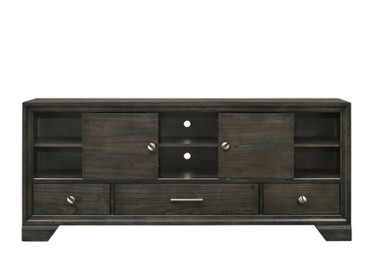 Jaymes Gray TV Stand - B6580-7 - Bien Home Furniture &amp; Electronics