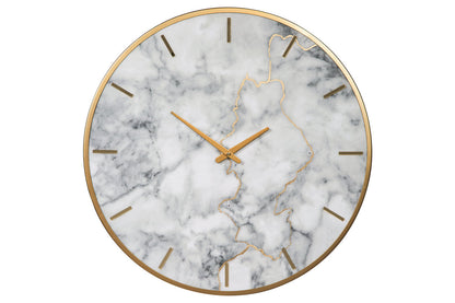 Jazmin Gray/Gold Finish Wall Clock - A8010130 - Bien Home Furniture &amp; Electronics