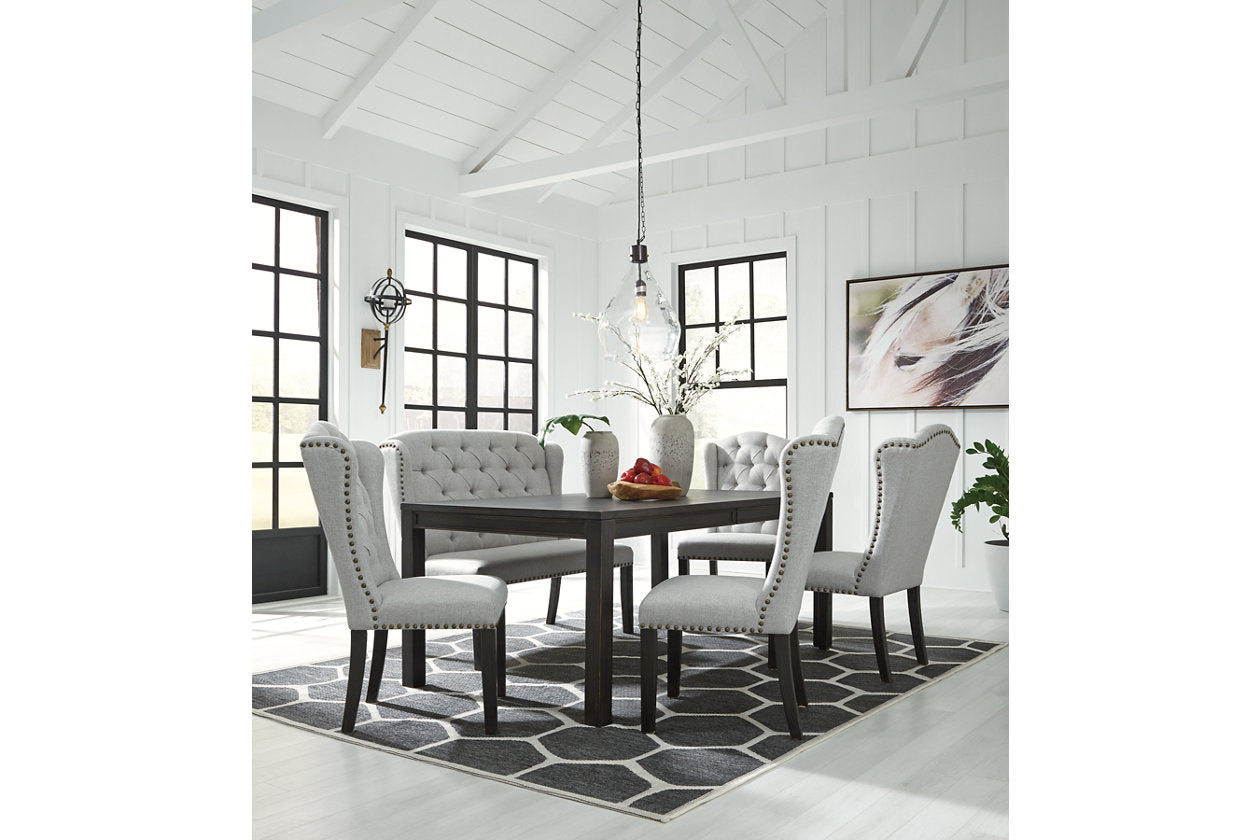 Jeanette Black Dining Table - D702-25 - Bien Home Furniture &amp; Electronics