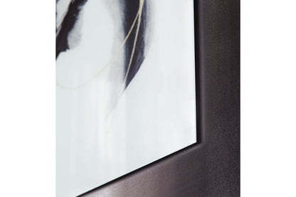 Jenise Black/Silver/Champagne Wall Art - A8000316 - Bien Home Furniture &amp; Electronics
