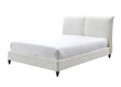 Jenn White Boucle King Upholstered Platform Bed - SET | 5106-K-HBFB | 5106-K-DECK | 5106-KQ-RAIL - Bien Home Furniture & Electronics