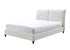 Jenn White Boucle Queen Upholstered Platform Bed - SET | 5106-Q-HBFB | 5106-Q-DECK | 5106-KQ-RAIL - Bien Home Furniture & Electronics