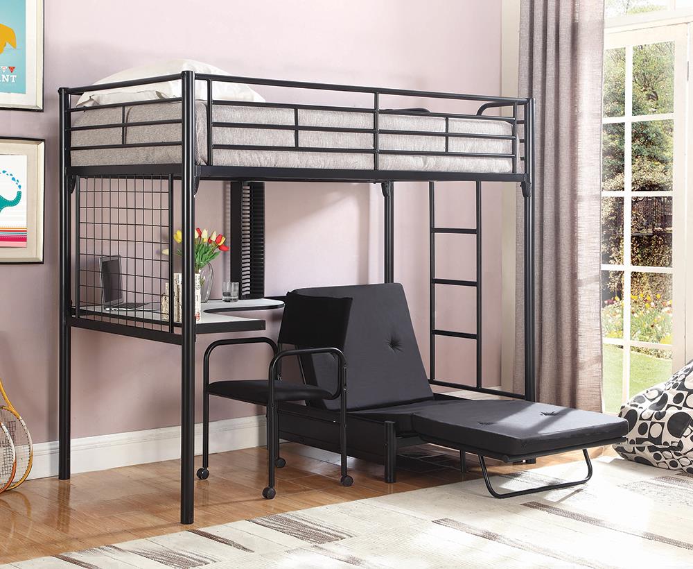 Jenner Futon Pad Black - 2335M - Bien Home Furniture &amp; Electronics